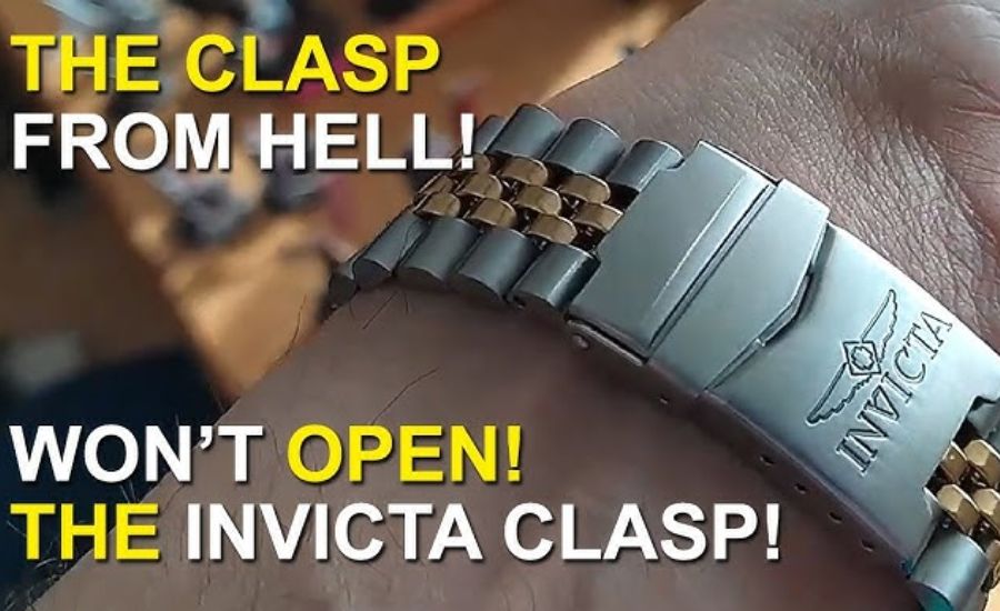 Adjusting the invicta men’s 24708 watch clasp won’t close properly for a Better Fit